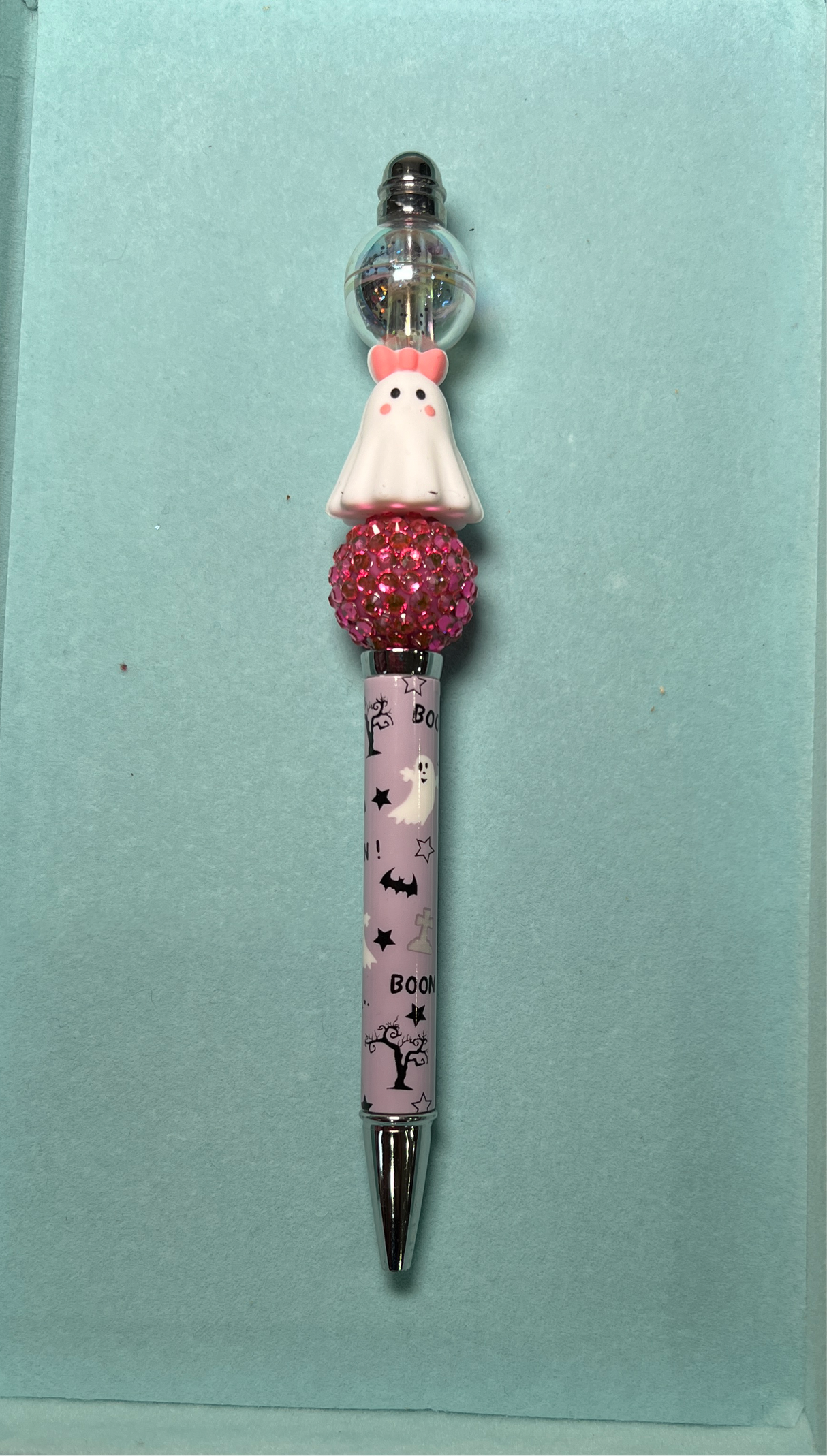 Halloween Ghost Bead-able Pen