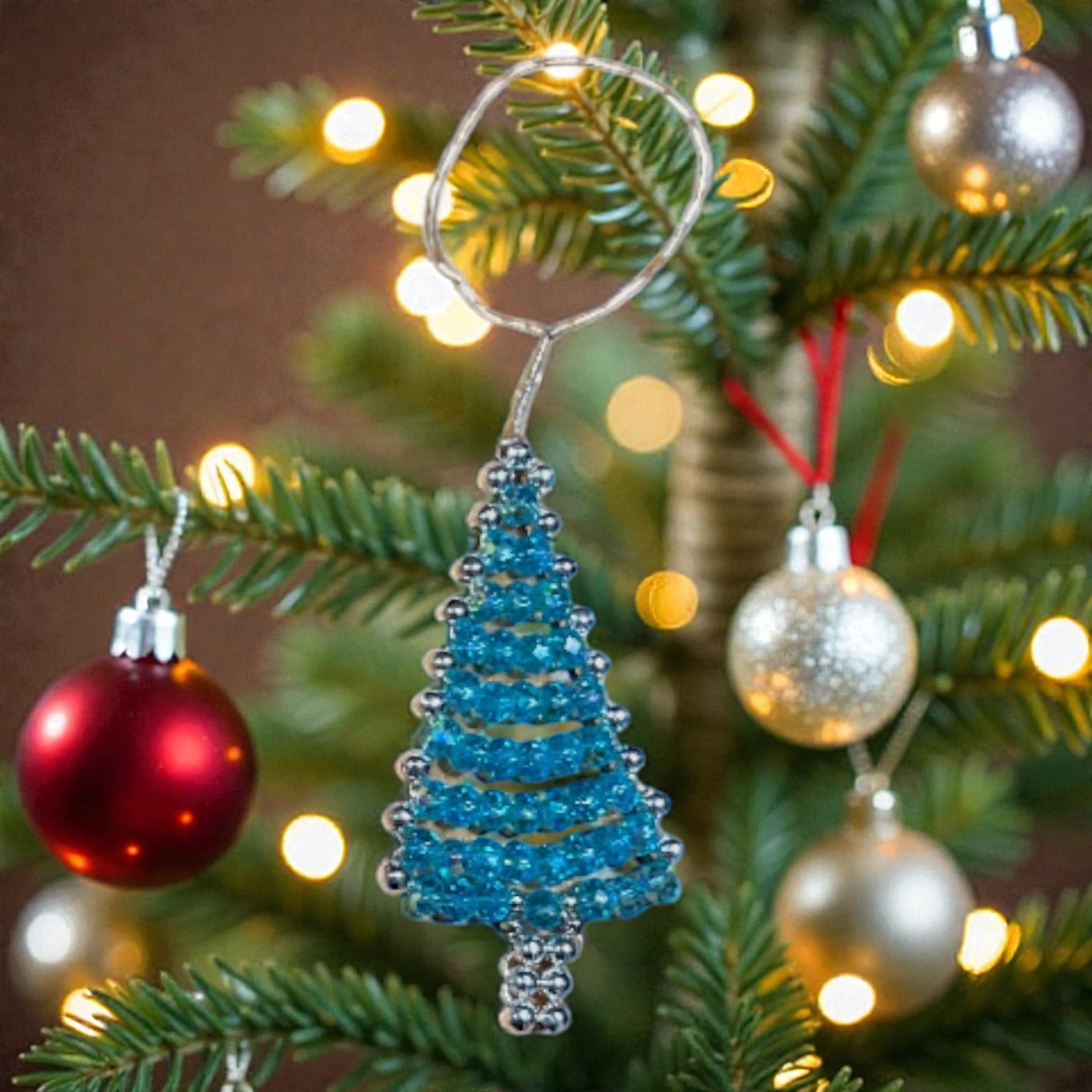 Luxury Glass Beaded Christmas Ornaments