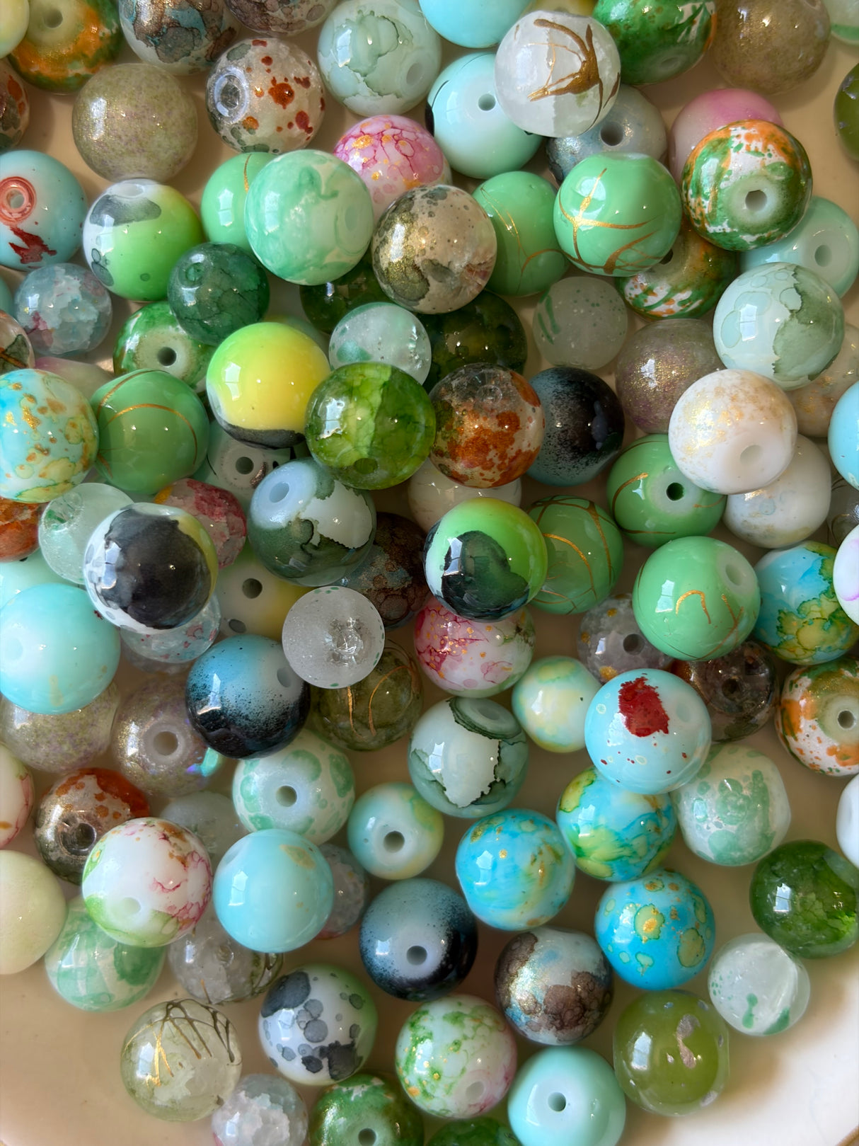 Emerald Coast Classic Luxe Mix – Blue & Green Glass Beads for Jewelry Making