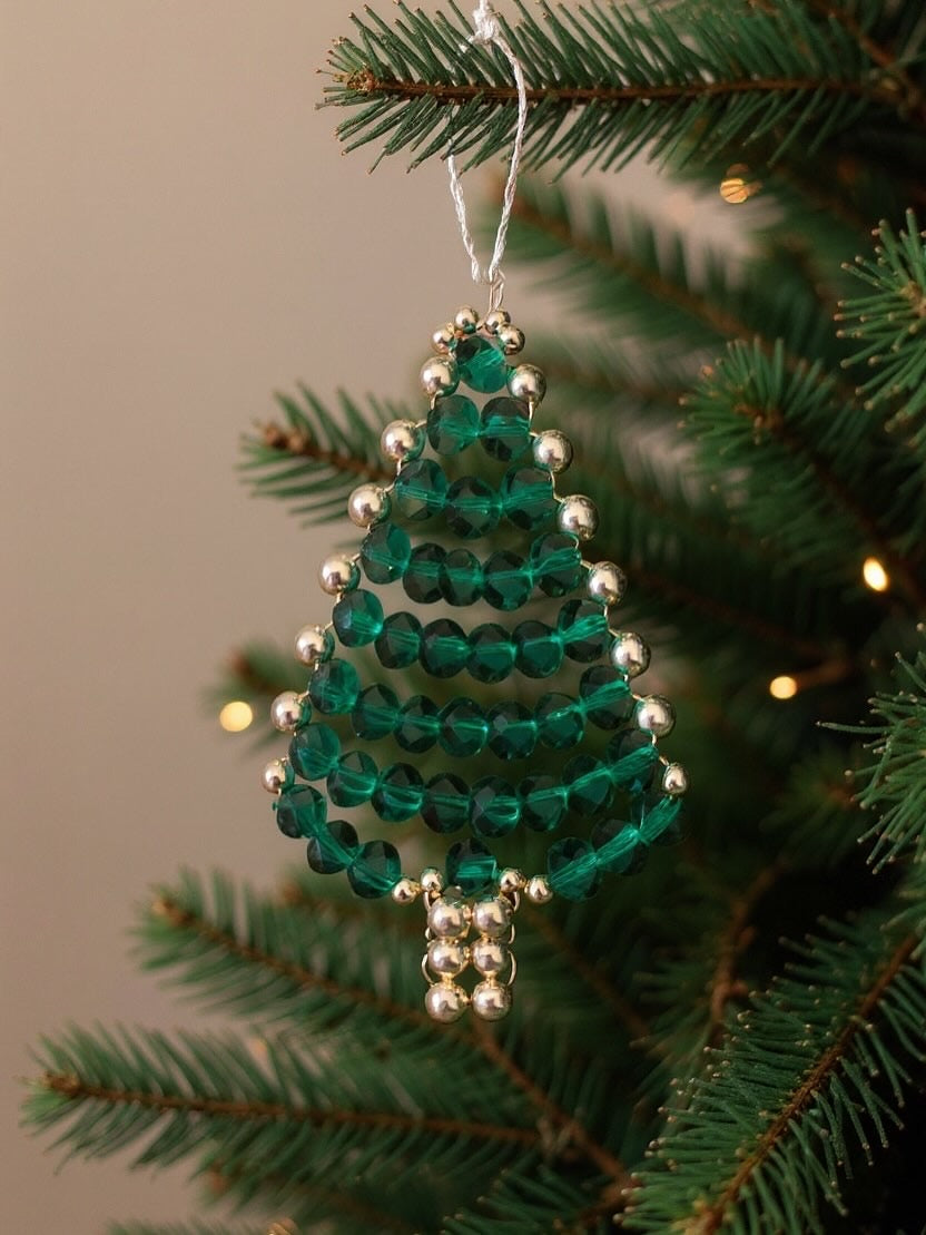 Luxury Glass Beaded Christmas Ornaments