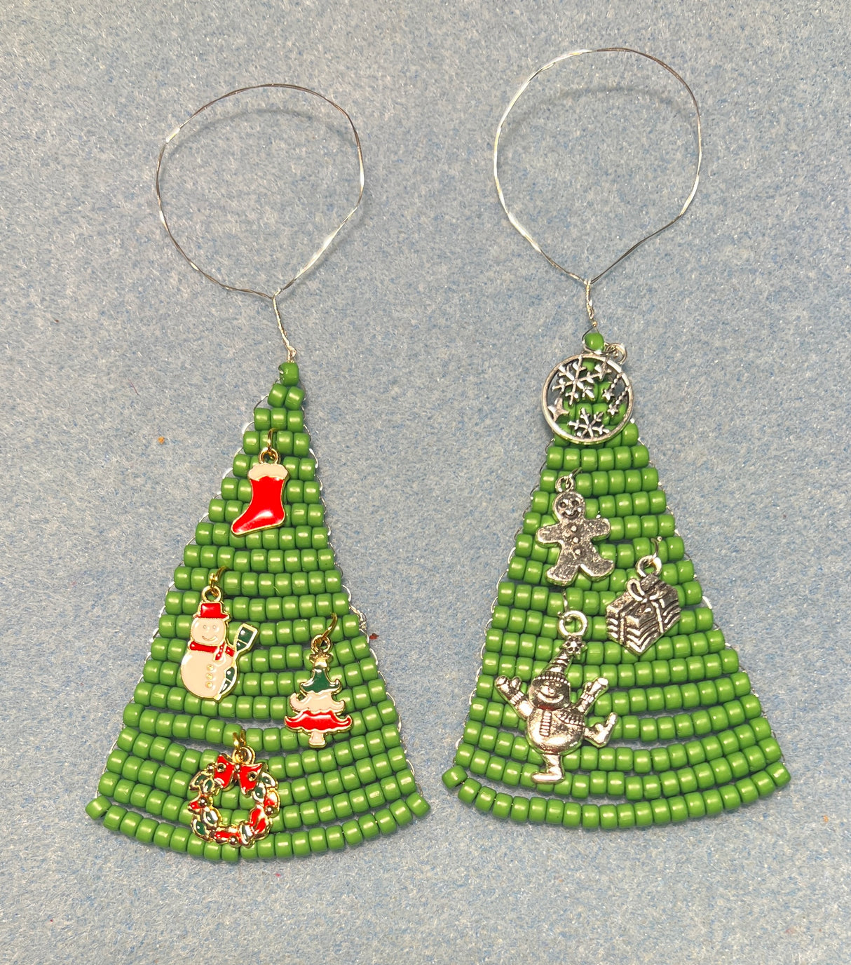 Seed Bead Christmas Tree Ornament DIY Kit