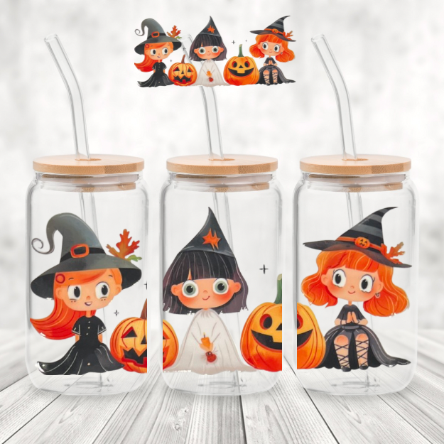 Spookie 16 Ounce Tumblers - Baby Girl Witch