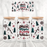 Christmas Jingle 16 Ounce Glass Tumblers