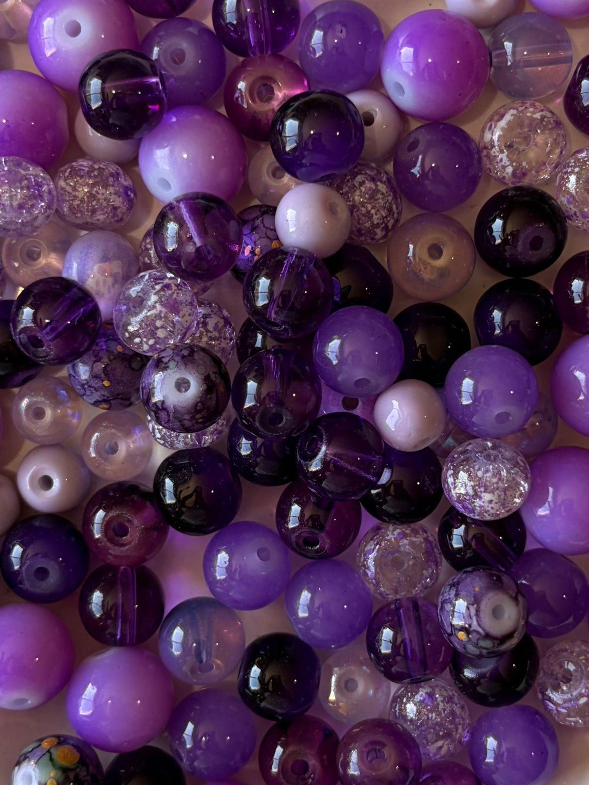 Royal Amethyst Classic Luxe Mix – Bold Purple Colors Glass Beads for Jewelry Making