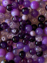 Royal Amethyst Classic Luxe Mix – Bold Purple Colors Glass Beads for Jewelry Making