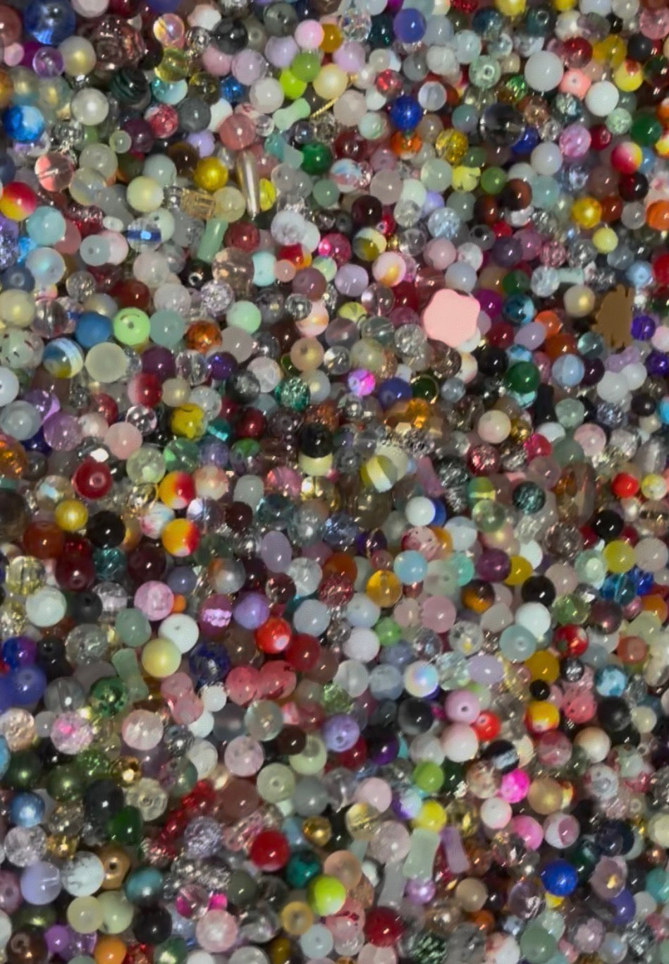 Close-up of colorful assorted $1 bead mix